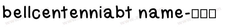 bellcentenniabt name字体转换